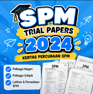 SPM Trial Papers 2024, blue cover
